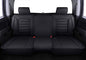LUCKYMAN CLUB Rear Silverado Seat Covers Fit for 2007-2025 Chevy Silverado Sierra 1500 2500 3500 Crew,Double,Extended Cab with Water Proof Faux Leather (Black Rear Covers) - color: Black, size: Rear set