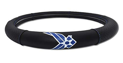 Elektroplate Officially Licensed US Air Force Wings Premium Steering Wheel Cover - Medium Size - Fits Mid-Size SUVs and Trucks with Diameter 14.7” to 15.4” - size: Medium - 15.25"