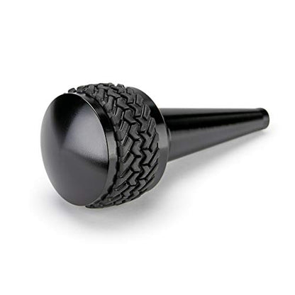 DV8 Offroad Replacement Shift Knob for 2011-2018 Wrangler JK | Automatic Transmission | Billet Aluminum Construction | Rubber Tire Tread Grip