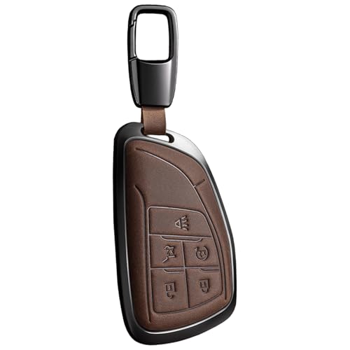 Key Fob Cover for 2022-2025 2026 Silverado 1500 Sierra 1500, 2024-2026 Silverado Sierra 2500HD 3500HD Buick Equinox (D5-Brown) - color: D5-brown