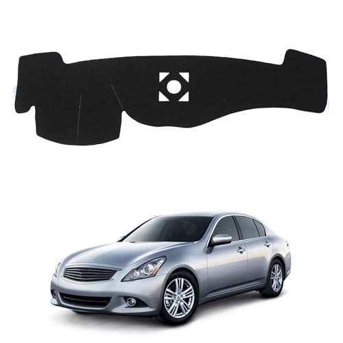 Dashboard Mat Cover for Infiniti G25 G25X G35 G35X G37 G37X 2008-2013,Q40 Q60 2014 2015 Nonslip Center Console Sunshield Glare UV Rays Protector Accessories - size: Infiniti G25 08-15