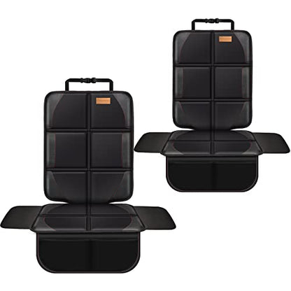 Car Seat Protector, 2 Pack, Thickest Padded 600D Fabric Padding, Waterproof, Durable, Anti Slip Backing, Child Seat Protection, Suitable for Babies, Toddlers, Children