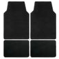 Waterproof Universal Fit Car Floor Mats,Velvet Car Carpet Mats, Black Car Mats with Anti-Slip Nibbs Backing Driver Heel Pad Fit for SUV,Vans,sedans,Trucks,Set of 4pcs Girl Women Men(All Black) - color: Black2