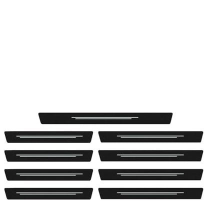 Car Door Sill Protector, Carbon Fiber Anti-Scratch Threshold Strips Stickers, Waterproof Trunk Door Entry Edge Guard, Universal Automotive Exterior Decoration Accessories(White-8PCS)