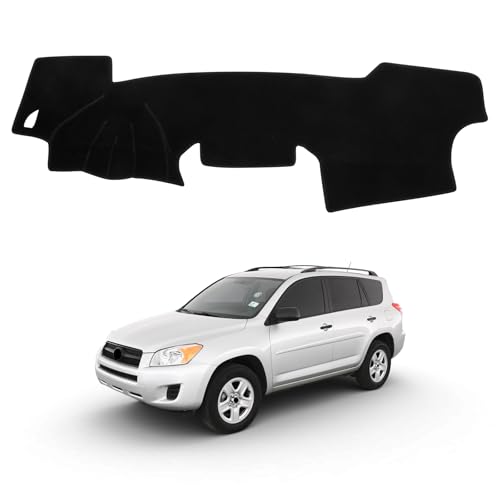 Dash Cover Mat Compatible with Toyota Rav4 2007 2008 2009 2010 2011 2012 Car Interior Dashboard Cover Mat Nonslip Dashmat Sunshade Glare UV Rays Protector Accessories Custom Fit - size: Compatible with Rav4 2007- 2012