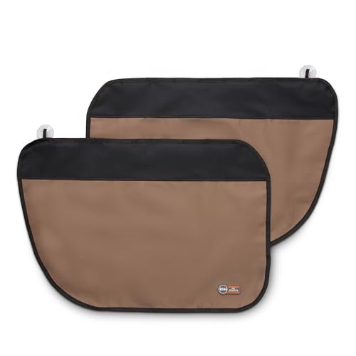 K&H Pet Products Car Door Protector for Dogs, 2 Pack Waterproof Interior Pet Car Door Protector from Dog Scratching, Stay Put Cover Design, Fits Most Vehicles, Washable - 27 x 19in Tan (Pack of 6) - color: Tan, size: 19 X 27 Inches (Pack of 6)