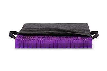 Purple Double Seat Cushion | Pressure Reducing Grid Designed for Ultimate Comfort | Designed for Office Chairs | Made in The USA - size: Double
