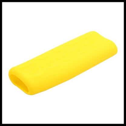 Yellow Silicone Nonslip Hand Brake Cover Protective Sleeve for Car Vehicle Durable Material