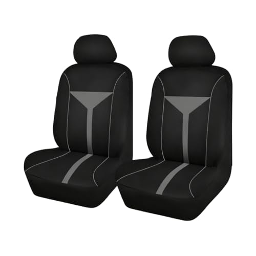 Zpana Car Seat Covers for Front Seats, Breathable Washable Dustproof, Vehicle Seat Protector Accessories (Gray) - color: Gray, size: Front Set