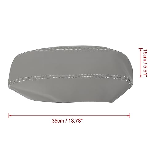 X AUTOHAUX Car Center Console Lid Armrest Pad Cover Gray for Toyota Prius 2004-2009 - color: Grey