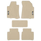 IKON MOTORSPORTS, Custom Fit Floor Mats Compatible with 2013-2018 Nissan Altima, Custom Fit Latex Rubber Heavy Duty All Weather Season Car Auto Front Rear Carpets Liner 5PC Beige