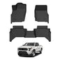 Floor Mats for Toyota Tacoma 2024 2025 2026 Double Cab Auto Tran(Not fit Hybrid), All Weather Floor Mat for Tacoma Accessories, Heavy Duty Tacoma TRD/SR/SR5/limited Car Mats, Car Accessories - size: 2)Toyota Tacoma (Not fit Hybrid)【2024-2026】