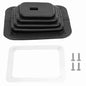 Universal Rubber Gear Shifter Boot Cover, 6.7 x 5.5 inches Car Gear Shift Dust Cover with Metal Spacer and Screw Replacement for 350 Car