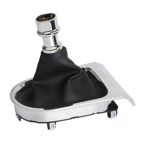 NEW Manual Gear Shift Boot Chrome Trim Compatible With 2015-2017 (After the mid-year update in 2015) Ford Mustang NEW 6 Speed Manual Transmission Accessories Parts Replaces GR3Z7277AA GR3Z-7277-AA