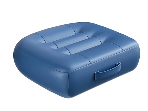 with Carry Handle Comfortable Cushion for Home Office Chair Pad Car Seat Cushion Effectively Increase The Field of View by 12cm/ 4.7in,and Lower Back Fatigue Relief (Navy Blue) - color: Navy Blue