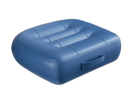 with Carry Handle Comfortable Cushion for Home Office Chair Pad Car Seat Cushion Effectively Increase The Field of View by 12cm/ 4.7in,and Lower Back Fatigue Relief (Navy Blue) - color: Navy Blue