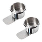GSE Games & Sports Expert Stainless Steel Cup Holder, Drop-in Cup Holder for Casino Poker Tables, Work Desks, Boats, RVs, Cards & Trucks (Slide Under) - color: Jumbo, style: 2-Pack