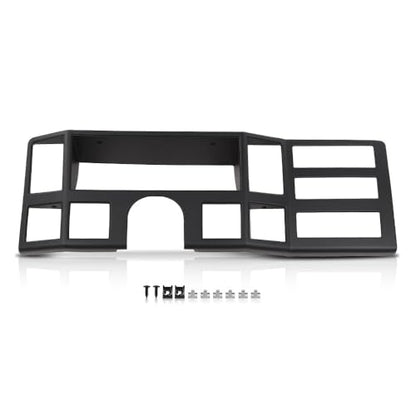 G-PLUS Dash Bezel Panel Surround Trim Compatible with Jeep Cherokee XJ 1984-1996 Black Dashboard - size: 1984-1996 Jeep Cherokee XJ | Black