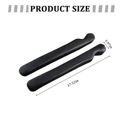 2PCS Car Seat Gap Filler, Microfiber Leather Vehicle Seat Crevice Plug Blocker to Stop Things from Dropping, No-Drop Automotive Gap Guard Stopper, Universal for Vehicles (Black)