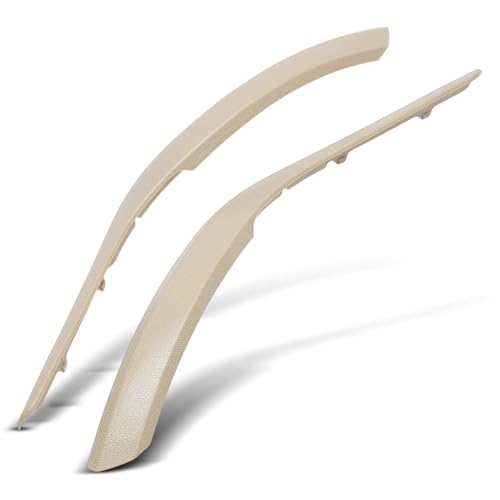 A-Premium Pair Door Armrest Brackets Compatible with BMW E84 Series X1 2010-2015, Door Handle Cover 2-PCS, Driver and Passenger Side, Beige, Inner Door Grab Handle - Replace # 51412991777, 51412991778