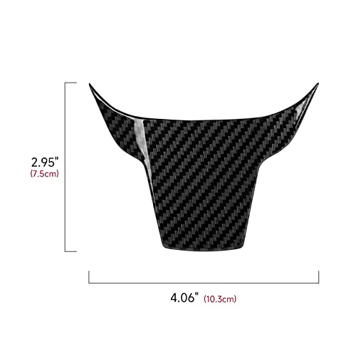 Steering Wheel Decal for Honda Civic 2016 2017 2018 2019 2020 2021 Accessories ABS Carbon Fiber Interior Stickers - color: Steering Wheel U Shape