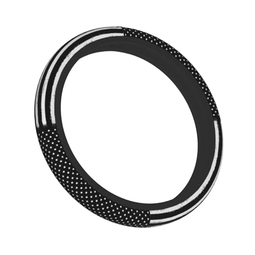 Thin Blue Line Flag Steering Wheel Cover - Retro America Thin Blue Line Flag Steering Wheel Cover 15 Inch Non-Slip Breathable Neoprene Car Accessory for Women Men Steering Wheel Protector - color: Flag Blue Line