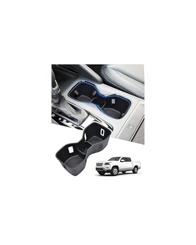 Cup Holder Inserts for 2022-2025 2026 Nissan Frontier Accessories, Non-Slip TPE Center Console Cup Holder Protector to Prevent Spills & Scratches for Frontier Interior Accessories - size: For 2022-2026 Nissan Frontier