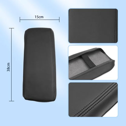 2023 2024 2025 2026 Prius Center Console Cover for Toyota Prius (LE/XLE/Limited/Nightshade Edition), Waterproof&Comfy Leather Armrest Cover 2026 2025 Prius Accessories (Leather) - color: Leather