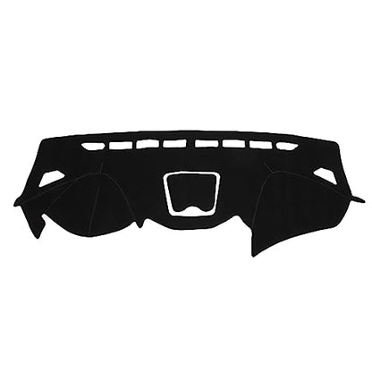 Dashboard Cover Compatible for Hyundai Santa Fe 2013-2018, Non-Slip Polyester Black Dash Cover Mat Dash Board Protector Cover - color: Black
