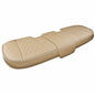 Black Panther Luxury PU Leather Rear Bench Car Seat Cover Adjustable Length (49-55'') Fits 90% Standard 5 Seats (Sedan SUV), for Seat Bottom Only, Triangle Quilting Design, Beige - color: Rear Beige