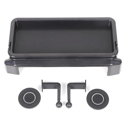 Daeiclru Dashboard Storage Box Organizer Compatible with Toyota Tacoma 2024 2025+, Center Console Dash Tray Dashboard Storage Box Organizer with Cell Phone Holder (Only Fit 8-inch Screen)