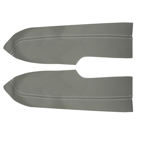 X AUTOHAUX 1 Pair Synthetic Leather Car Front Door Panels Armrest Cover Gray for Honda Civic 2006 2007 2008 2010 2011 Sedan - color: Gray