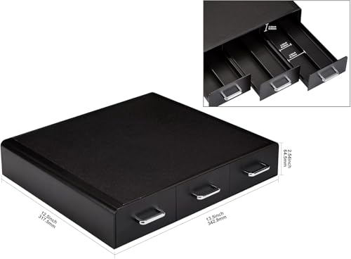 Amazon Basics K-Cup Compatible Coffee Pod Storage Drawer, 3 Easy-Open Drawers, 36 Pod Capacity, Black - size: (Pack of 1)