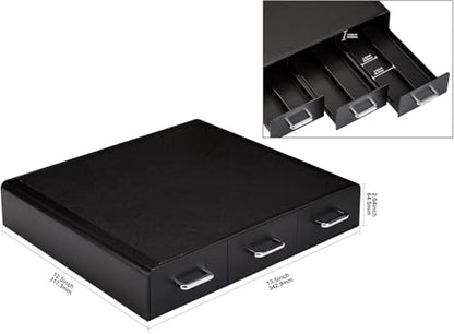 Amazon Basics K-Cup Compatible Coffee Pod Storage Drawer, 3 Easy-Open Drawers, 36 Pod Capacity, Black - size: (Pack of 1)