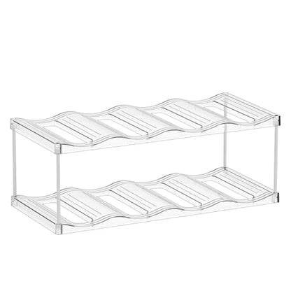 Yieach 2 Pack Stackable Water Bottle Organizer for Stanley,Yeti 40 oz and Tumbler Organizer,2 Tier Waterbottle Storage Rack,Clear Acrylic Cup Organizers for Kitchen Cabinets,Countertop,Pantry Shelf - size: 2 Tier(2 Set) Hold 16 Bottle