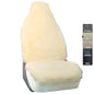 Aegis Cover Sheepskin Car Seat Cover Genuine Australian Merino Wool Front Seat Cover Luxury Dense Pelt Universal Fit for Most SUVs, Trucks, Bucket-Style, 54 X 22 Inches (Cream) - color: Cream