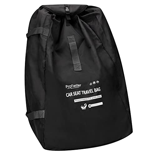 Car Seat Travel Bag Backpack for Air Travel Universal Infant Carseat Gate Check Bag Cover for Airplane, Foldable with Pouch, Gray - color: Gray