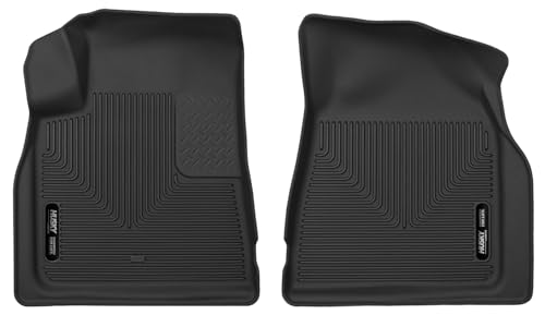 Husky Liners X-act Contour Floor Mats | Fits 2008-2017 Buick Enclave; 2009-2017 Chevrolet Traverse; 2007-2017 GMC Acadia (2017 Limited Only); 2007-2010 Saturn Outlook | Front Row, 2-pc Black - 53141