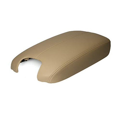 A ABIGAIL Center Console Armrest Cover Repacement Compatible with 2008 2009 2010 2011 2012 Honda Accord Auto Leather Suture Console Lid Cover Replacement (Beige) - color: Beige