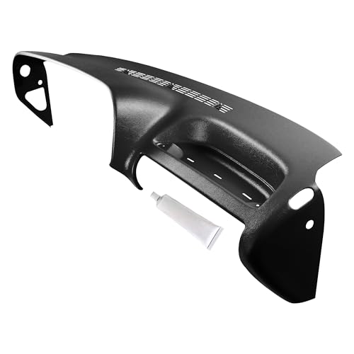 Dash Cover Compatible with 95-96 GM SUVs and Pickups in Black - Hard Molded Plastic Dashboard Cap