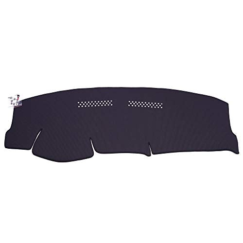 WellVisors Black Dash Mat Dashboard Cover Compatible with Volkswagen VW 2009-2014 Golf Hatch GTI Jetta Wagon