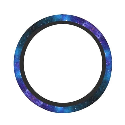 Abstract Blue Outer Space Galaxy Star Car Steering Wheel Cover,Non-Slip Elastic Neoprene-Sweat Car Accessories,Universal 15 Inch Fit Auto, Vans Trucks,Suvs, Truck - color: Galaxy