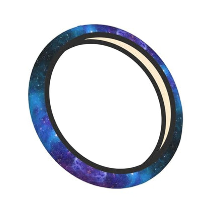 Abstract Blue Outer Space Galaxy Star Car Steering Wheel Cover,Non-Slip Elastic Neoprene-Sweat Car Accessories,Universal 15 Inch Fit Auto, Vans Trucks,Suvs, Truck - color: Galaxy