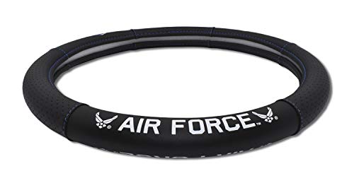Elektroplate Officially Licensed US Air Force Wings Premium Steering Wheel Cover - Small Size - Fits Cars with Diameter 13.9” to 14.6” - size: Small - 15"
