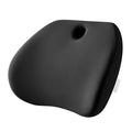 Road Comforts Memory Foam Lumbar Support Pillow – Ergonomic Back Cushion for Office, Car, Home & Travel – Lower Back Pain Relief, Removable Washable Cover (Black)