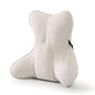 Lumbar Support Pillow(Pat. Pend) – Multi-Functional Ergonomic Back Cushion for Sofa Chair, Car Seat & Sofa, Reading Pillow with Firm Multi-Zone Support to Relieve Lower Back Pain, Misty White