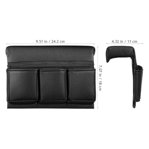 Luxshiny Car Armrest Organizer Multi Functional Door Storage Support Luxurious Cushion for Car Interior Convenient Phone Key Holder Easy to Clean Design