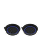 2PCS Car Cup Holder Coaster, Silicone Non-Slip Vehicle Cup Recessed Mats, Waterproof ＆ Sift-Proof Automotive Interior Insulation Drink Insert Pads, Universal Fit (Blue/Black) - color: Blue/Black