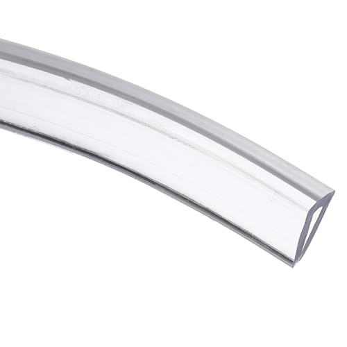 uxcell Clear Edge Trim, 13.1Ft Silicone U Channel Edge Protector, Edges Guards Fits 1/32"-3/32" for Car Doors Sheet Metal Parts (1/4" W x 3/8" H) - size: 13.1Ft x 1/4" x 3/8", Fits 1/32"-3/32"