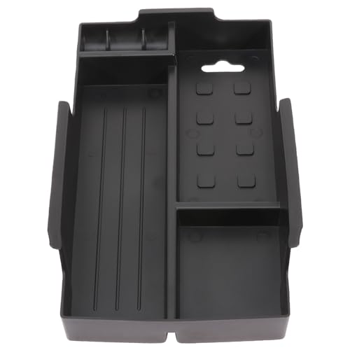 Car Center Console Organizer Tray Armrest Insert Storage Tray Accessories Compatible with Toyota Camry 2012-2015 (Black)